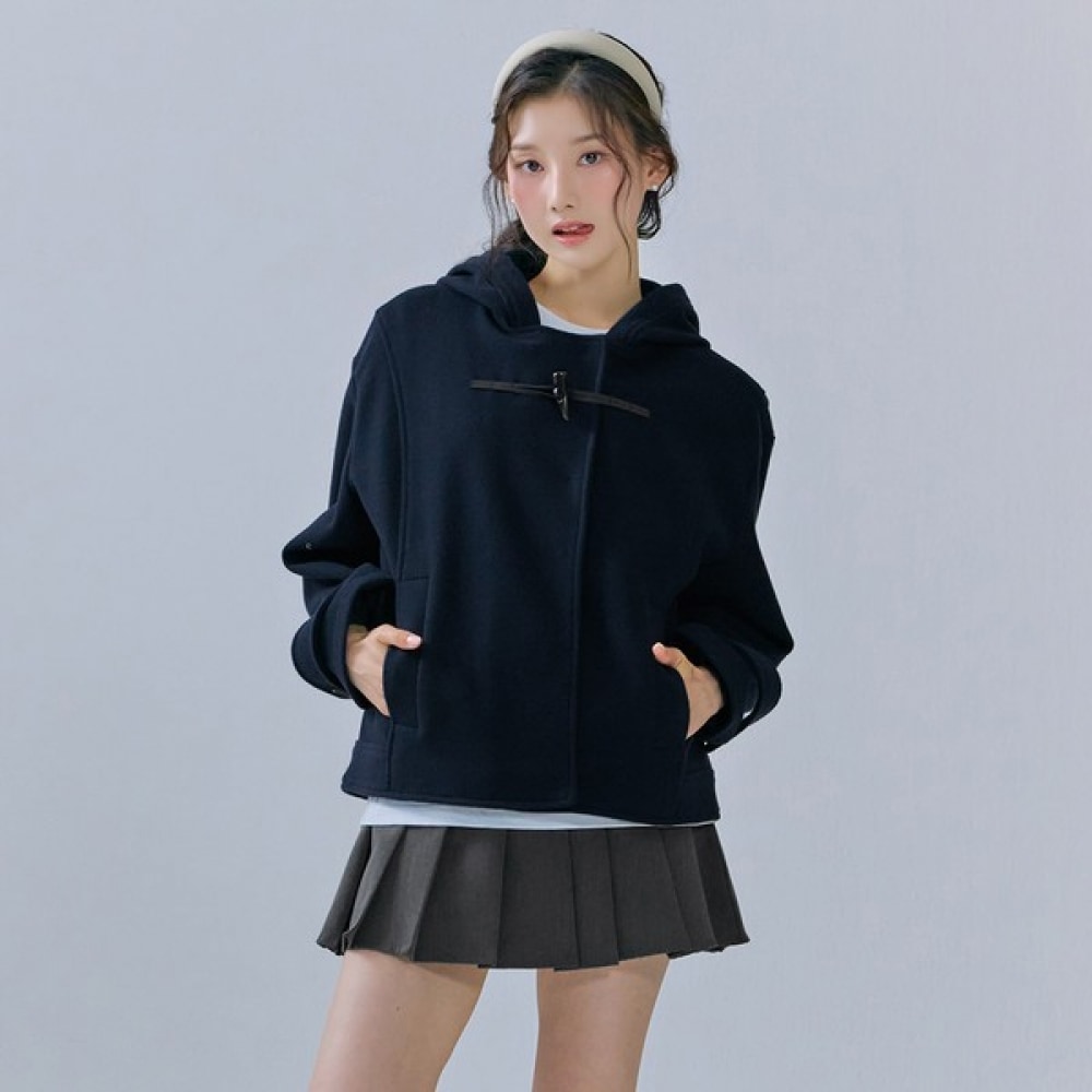 (チェースカルト) 女性用ウーリーダッフルショートコート-CFRG1172C04