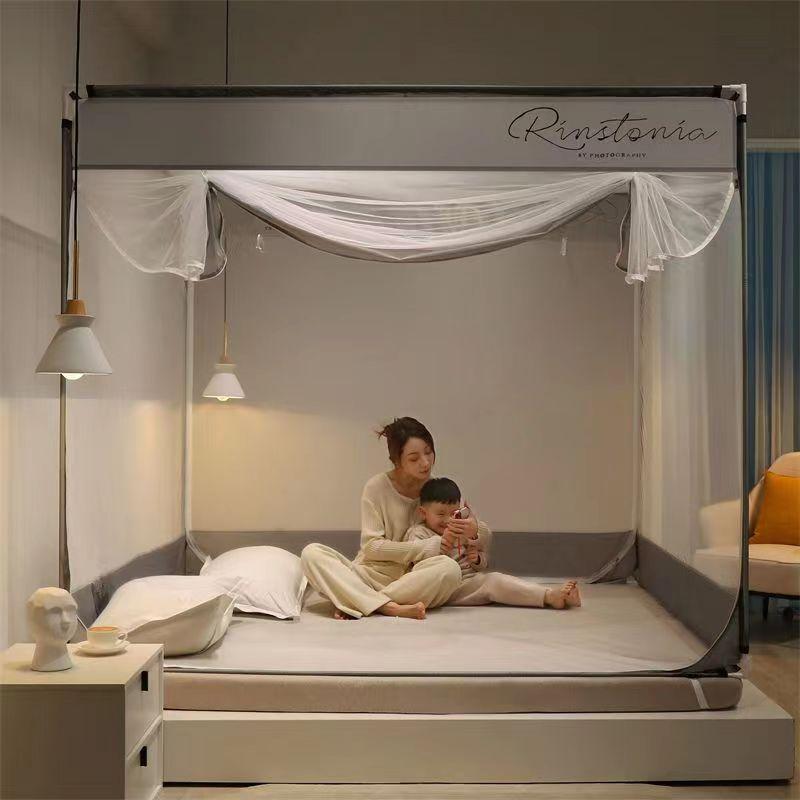 蚊帳 虫よけ 蚊帳テント 虫除け 自立式 二つドア 底付き ポップアップ 折り畳み式 安眠 子供 赤ちゃん 3サイズ キャンプ かや 転落防止 安眠 熟睡