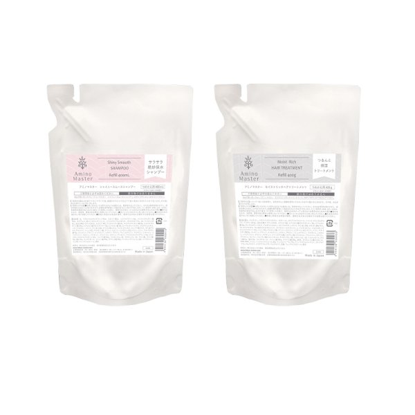 シャイニースムースシャンプー 詰替え 400ml＋モイストリッチヘアトリートメント 詰替え 400g