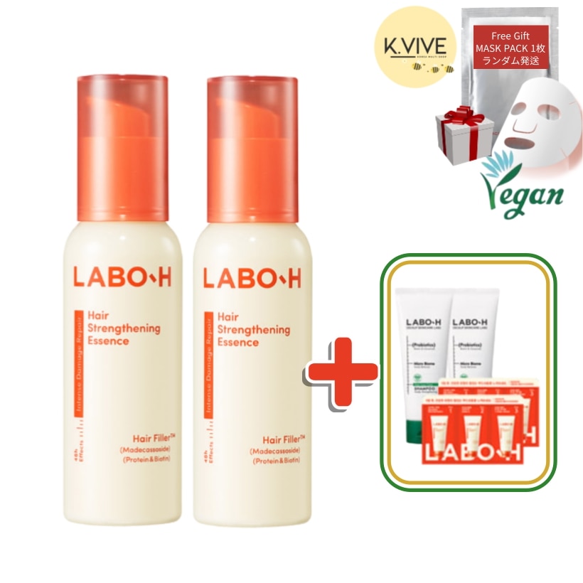 [LABO-H] アイブ·アンユジンpickヘア水分エッセンス73ml x 2個+シャンプー112mlx2個/抜け毛に悩む/ 頭皮環境ケア/毛髪サポート/韓国ヘアオイルー/ビーガン/ヘアセラム