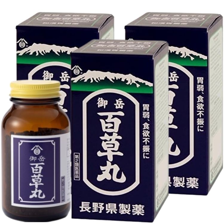 第2類医薬品 3個セット 長野県製薬 御岳百草丸 4100丸 胃腸薬