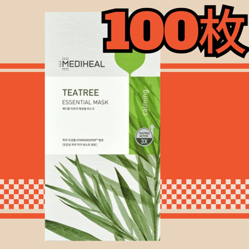 ティーツリーエッセンシャルマスク, 100枚