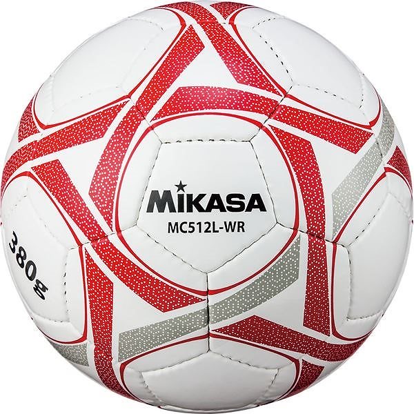 MIKASA（ミカサ）サッカーボール軽量5号球 一般用シニア（60歳以上）向き ホワイトレッドMC512LWR
