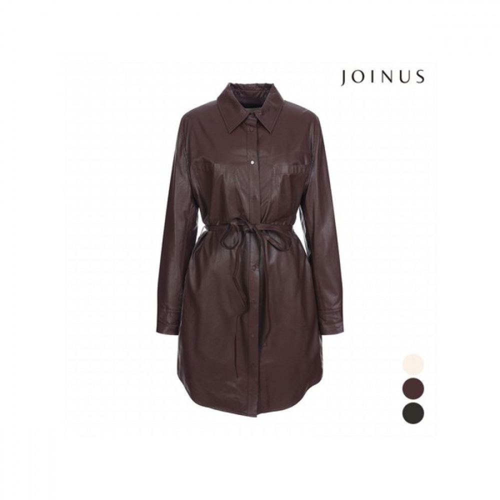 (ジョイナーズ) レザーベルト付きロングジャケット_JCBW0-WLH020