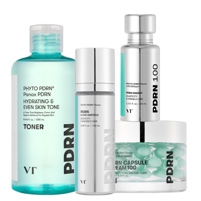 PDRN 人気 4点 スキンケアセット（ミスト 100ml＋トナー 250ml＋エッセンス 100 30ml＋カプセルクリーム 50ml） / 韓国 人気 保湿 ツヤ肌 水光肌 エイジングケア セット