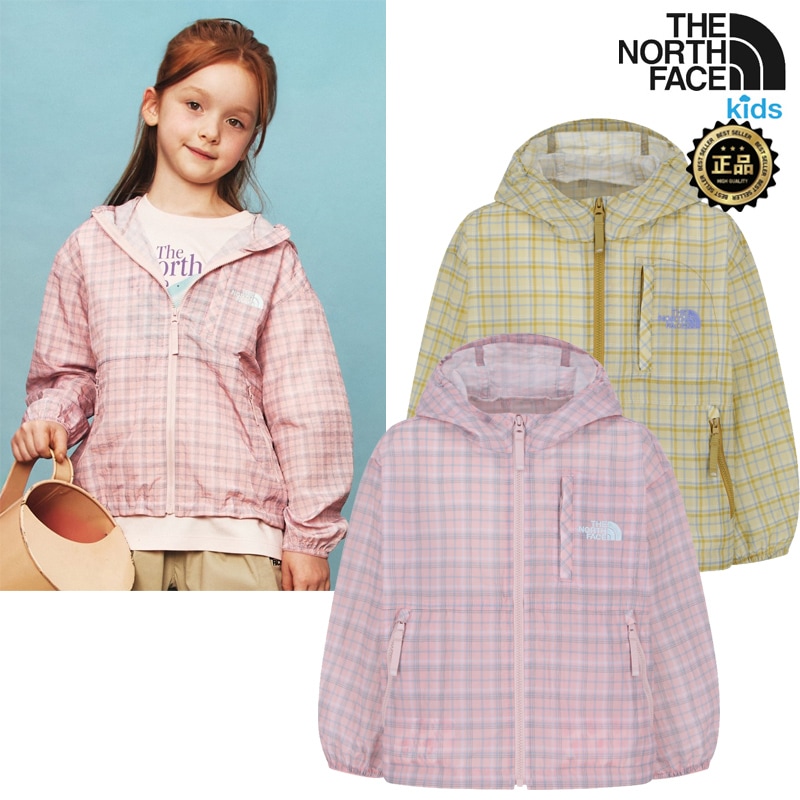 NJ3LS14 KS NOVELTY DAYCAMP JACKET 26SS新作 160 大人もOK チェック柄 軽量 ジップアップ フード 春夏 外遊び デイリー 韓国 コーデ提案 デニム スウェ