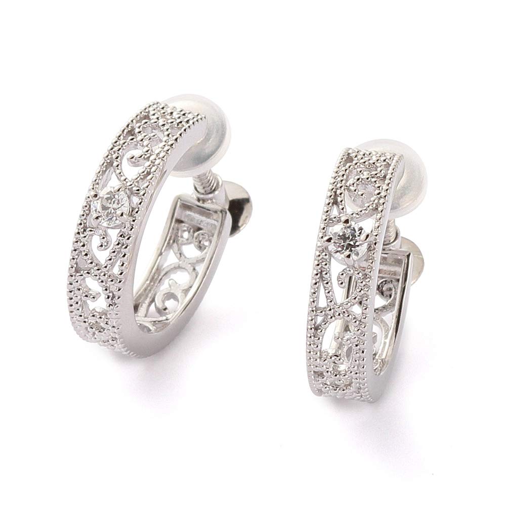 [VOTRE COUTURE] ミル装飾 レディース フープ イヤリング 人気 お洒落 アンティーク 女性 誕生日 プレゼント