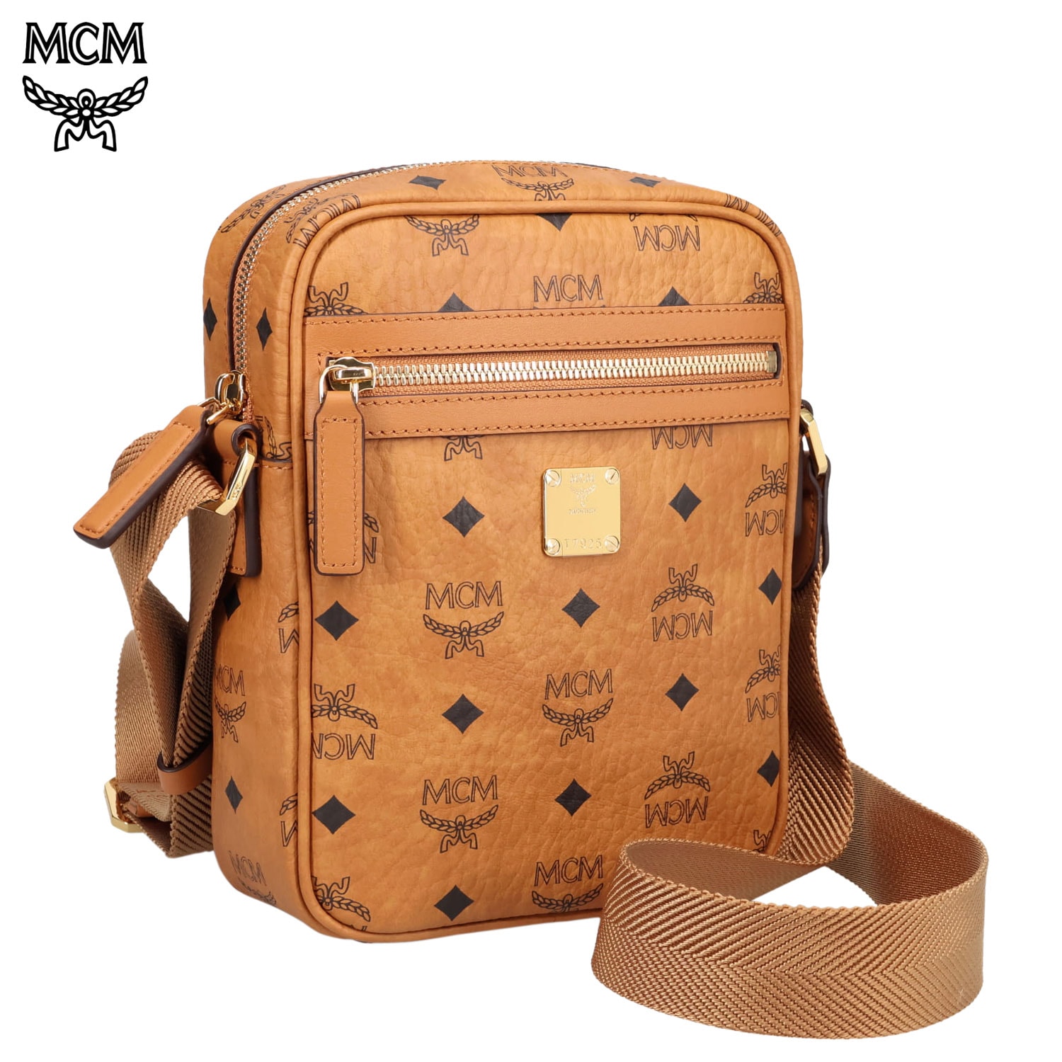 ショルダーバッグ メンズ 斜めがけ 大人 軽量 VISETOS-MOTIF KLASSIK CROSSBODY BAG ブラウン MMRAAKC04