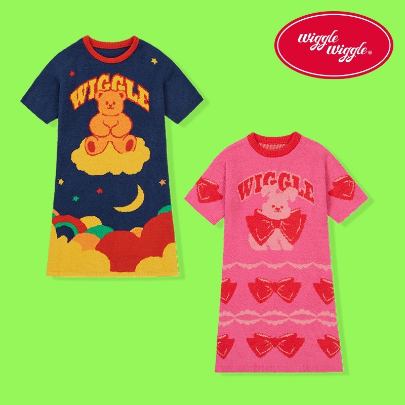 [選択1] wiggle wiggleスリープドレス2種 選べるワンピース スリープドレス ルームウェア 快眠アイテム おうち時間