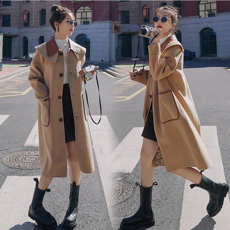 チェスターコート レディース 秋冬 40代 チェスターコート Aライン ロング丈 ラシャコートひざ下 厚手オーバー ゆったりアウター 通勤 着痩せ オシャレ 大人