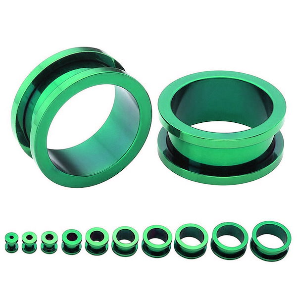 Qoo10] ニッケルフリー ボディピアス 6G 緑色