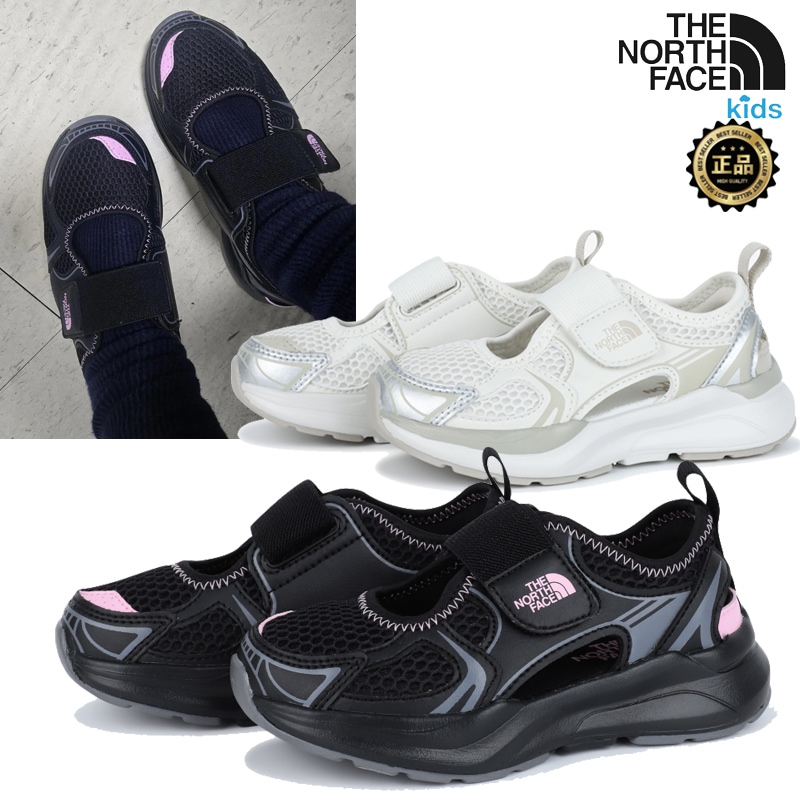 NS82S91 KS SOLID SANDAL EX 26SS 23cm大人もOK キッズ メリージェーン ベルクロ 甲ストラップ ボリュームソール 夏レジャー 外遊び 通園 コーデ提案 ショートパ