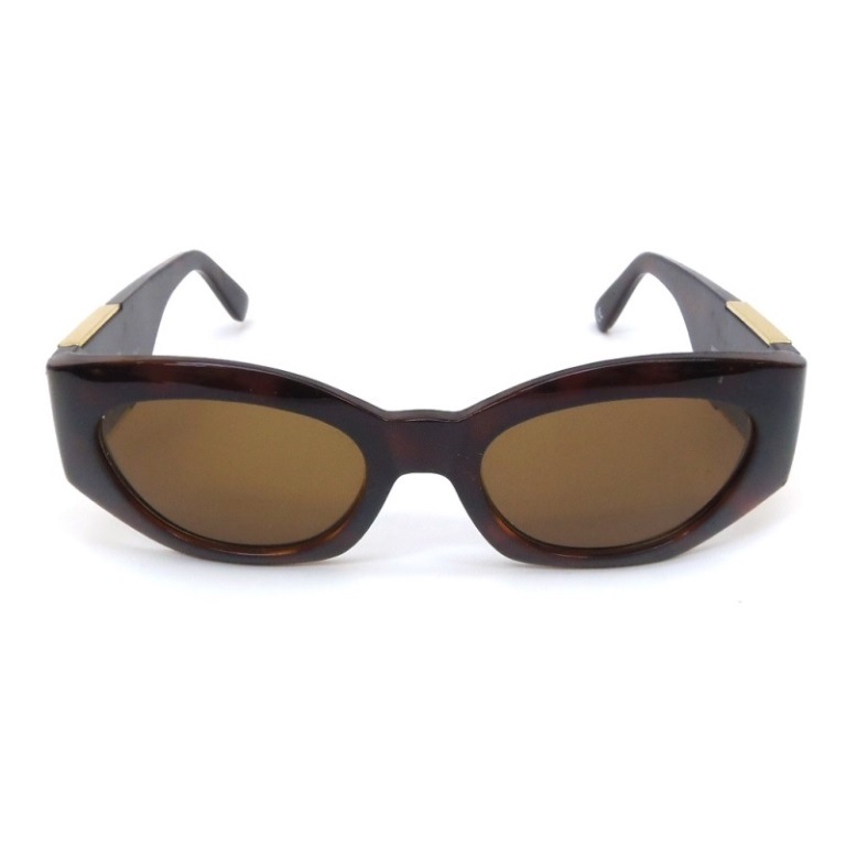 ｼﾞｬﾝﾆｳﾞｪﾙｻｰﾁ GIANNI VERSACE ｻﾝｸﾞﾗｽ べっ甲 ﾒﾃﾞｭｰｻ ﾌﾞﾗｳﾝ 【中古】(61904)