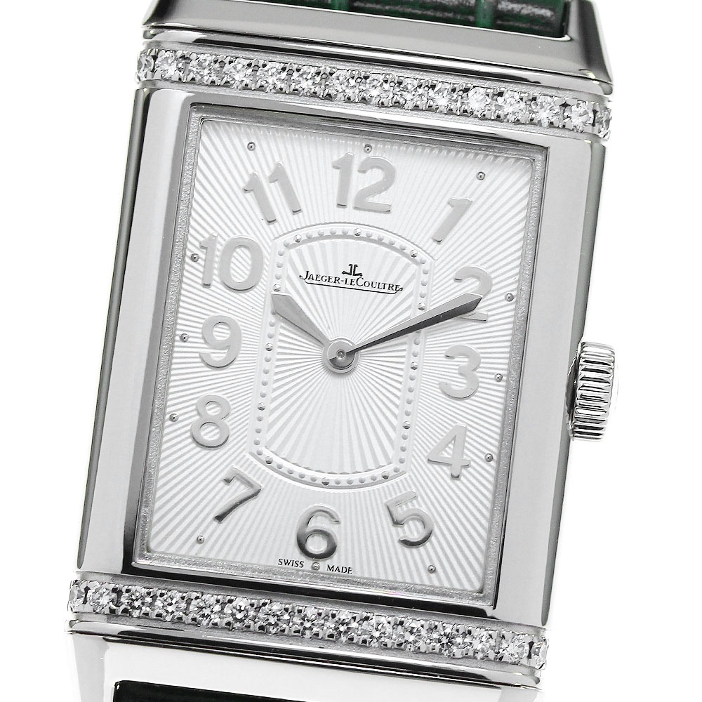 ジャガールクルト JAEGER-LECOULTRE 268.8.86/Q3208423 グランド レベルソ ウルトラスリム ダイヤベゼル 手巻き レディース 良品 _816519【中古】
