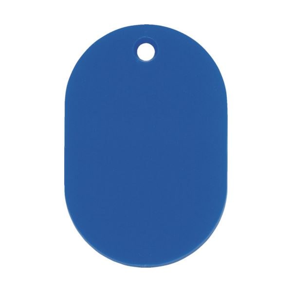 （まとめ） 日本緑十字社 小判札（無地札） 青4530mm スチロール樹脂 200015 1枚 100セット