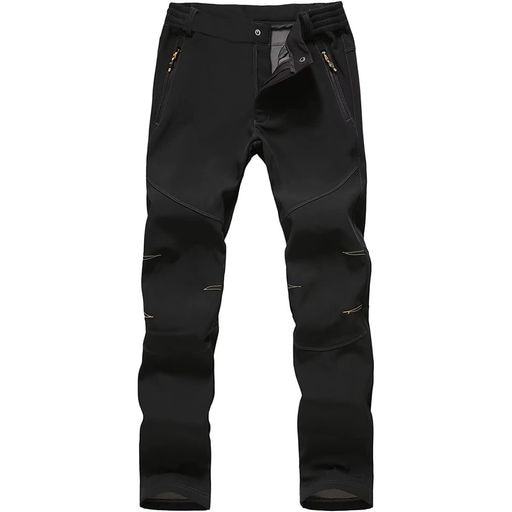 [FLYGAGA] 防寒ズボン メンズ ソフトシェルパンツ 登山ズボン 裏起毛パンツ 防水ズボン クライミングパンツ アウトドアパンツ トレッキングパンツ 防風防寒吸汗 防水厚手裏起毛保温 通気静電気