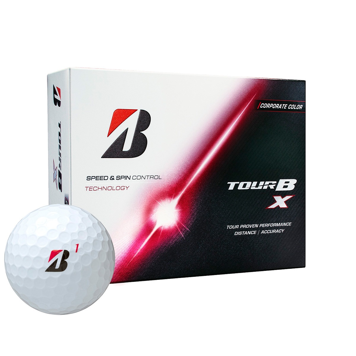 ブリヂストンゴルフ 26-TOUR-B-X-COP ゴルフボール TOUR B X 2026年モデル 1ダース 12個入り(ホワイトコーポレート) 26TOURBXCOP