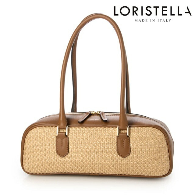 ロリステッラ loristella バッグ レザー ラフィア ショルダー 2WAY LORISTELLA BETH 3029PPハンドバッグ 横長 ストラップ レディース プレゼント ギフト 贈り物