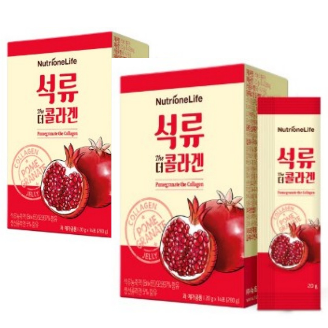 ザクロザコラーゲン14p(14本入) 280g x 2個 (一か月分) 韓国の女性に人気のある インナービューティー 低分子コラーゲン