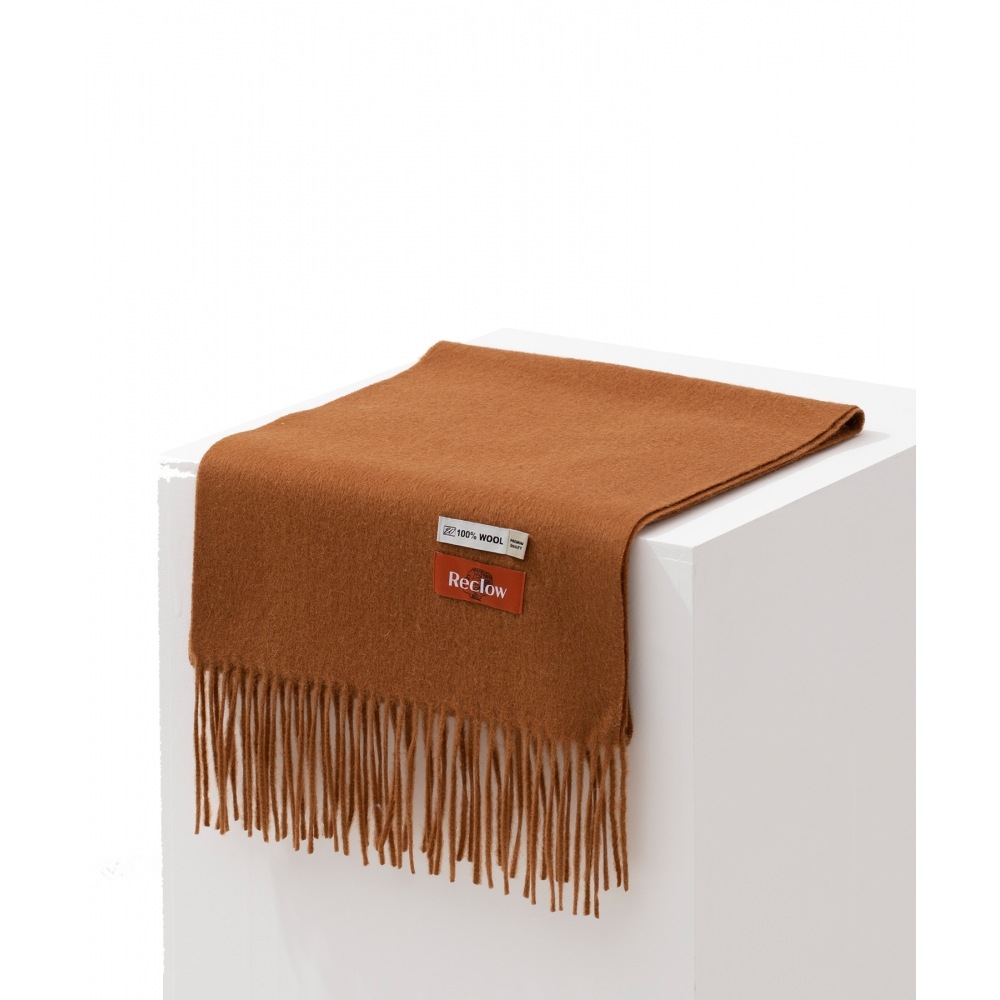 リクロウ RC 100% ウールマフラー VER.2 ブラウン