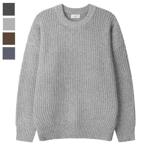 メンズ ベスタ ぼかし ラウンド 長袖ニット SG-KN-Q082-グレー 5,915円