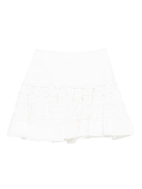 ALAIA Women Mid Skirts AA9J2480K164C 000 White