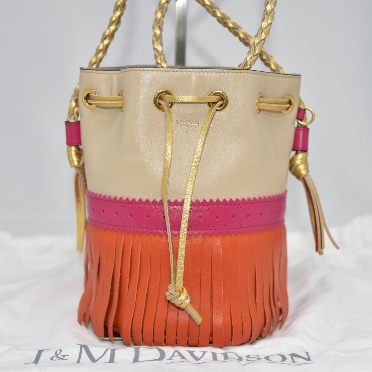 極美品 フリンジ カーニバル ショルダーバッグMサイズ 巾着式