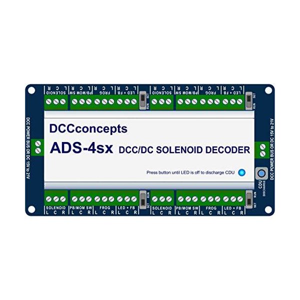 登場! DCC Concepts DCD-ADS4SX Accessory Decoder CDU Solenoid Drive SX (4 Way) 並行輸入品 その他