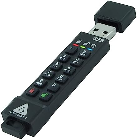 Apricorn Aegis Secure Key 3NX - USB3.0 Flash Drive ASK3-NX-16GB USBメモリ 16GB キーロック式 HD2240
