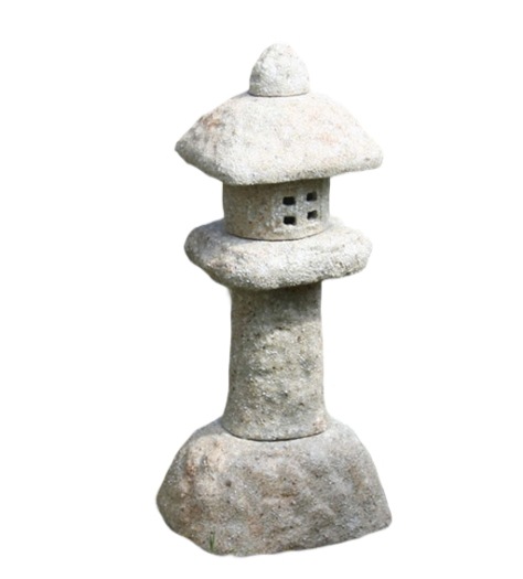 古信楽岩石雪見灯籠 26号　（信楽焼き・陶器・燈籠・日本庭園・燈籠・トウロウ ・とうろう・和風・ 置物・B109-14）