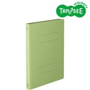 （まとめ）丈夫なフラットファイル バインダー 2穴 HD A4-S グリーン 10冊入 20パック