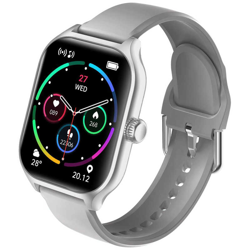 スマートR　スマートウォッチ グレー　Y-75GR