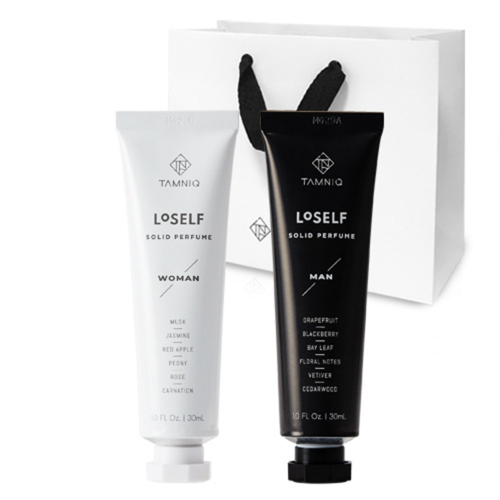 タンニクソリッドフレグランスソリッドパルファムウーマン+マン+ショッピングバッグ