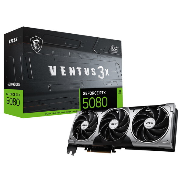 GeForce RTX 5080 16G VENTUS 3X OC ブラック グラフィックボード メーカー直送