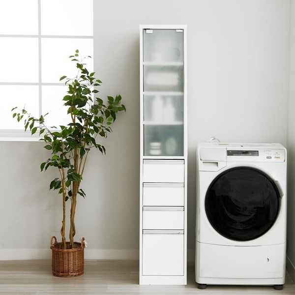 ガラス扉付すき間収納 幅30cm ハイタイプ（高さ170cm） 組立品 27,214円