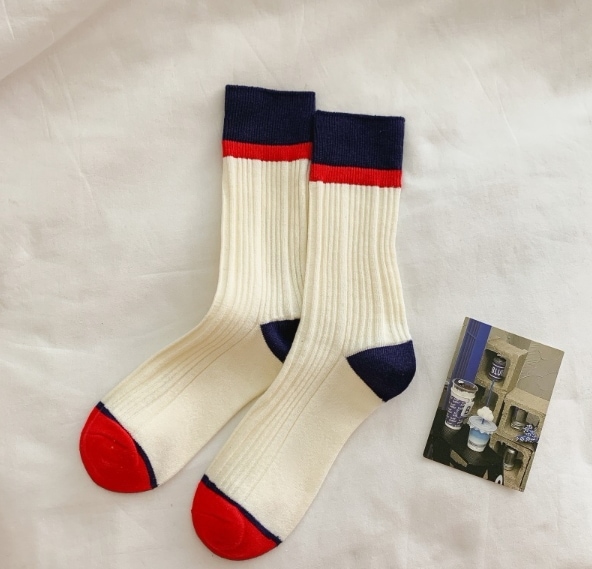 カジュアル シンプル カラー少女可愛い靴下 靴下 韓国 レディース キャラクター セットファッション