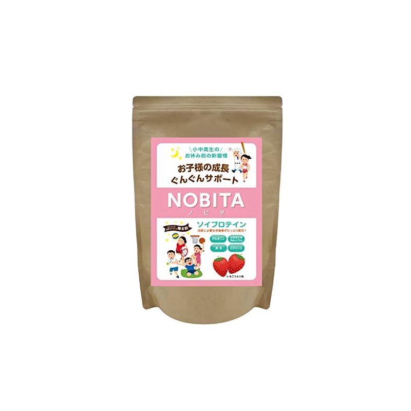 【3日以内発送】NOBITA(ノビタ) ソイプロテイン FD0002 (いちごミルク味) 600g