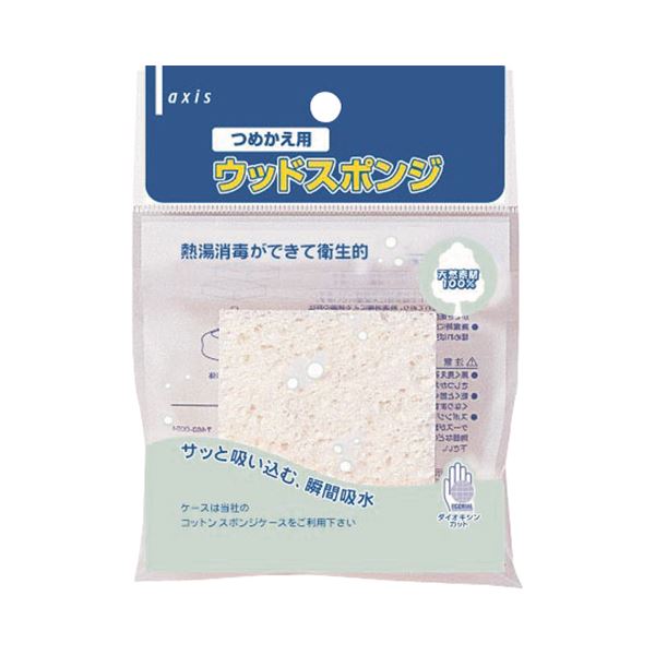 (まとめ) デビカ ウッドスポンジ つめ替用 020718 1個 (×100セット)