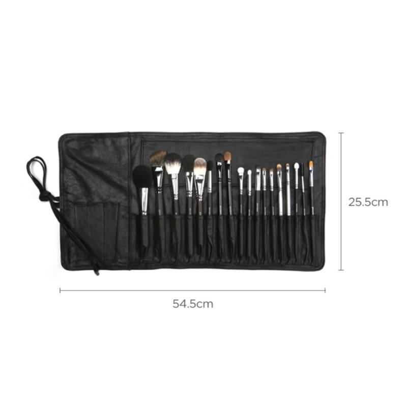【韓国で大人気】プロフェッショナル ブラック 18本セット 高品質メイクブラシ