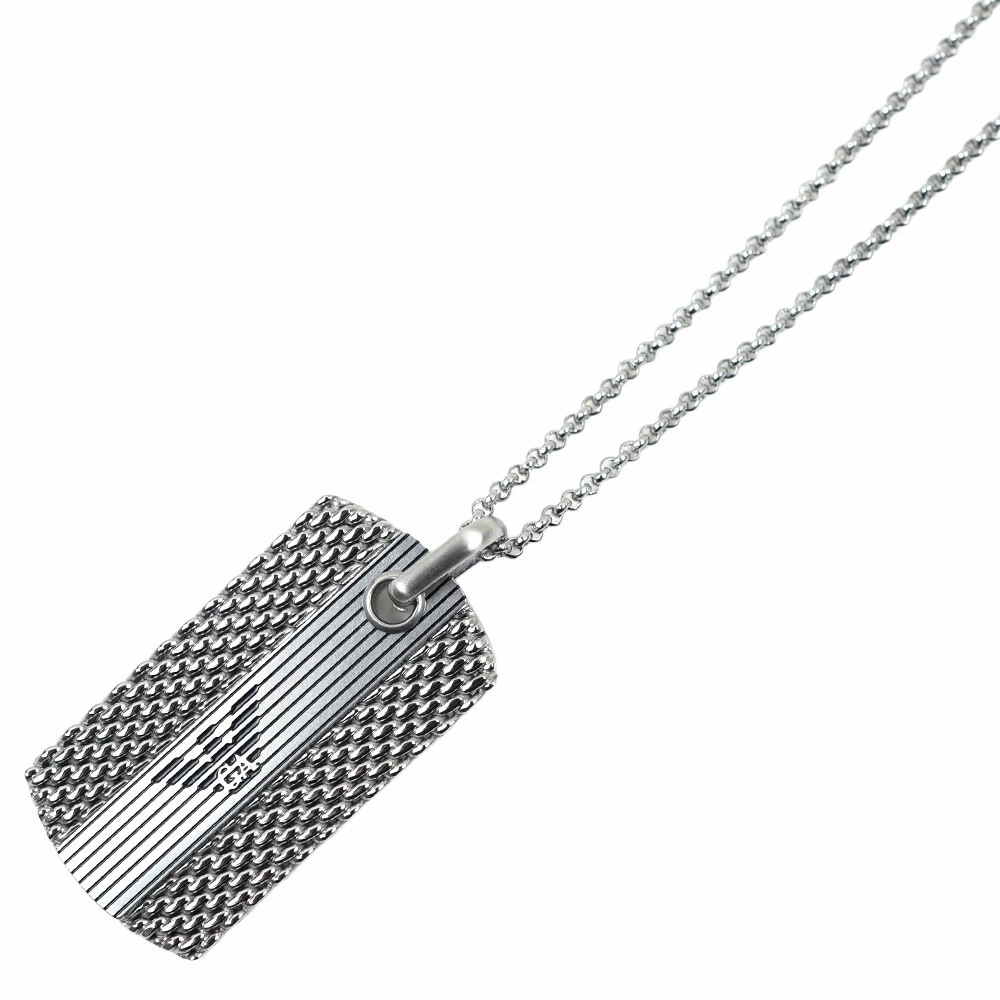 エンポリオアルマーニ ネックレス ペンダント アクセサリー メンズ シルバー カラー ステンレス EMPORIO ARMANI EGS3149040