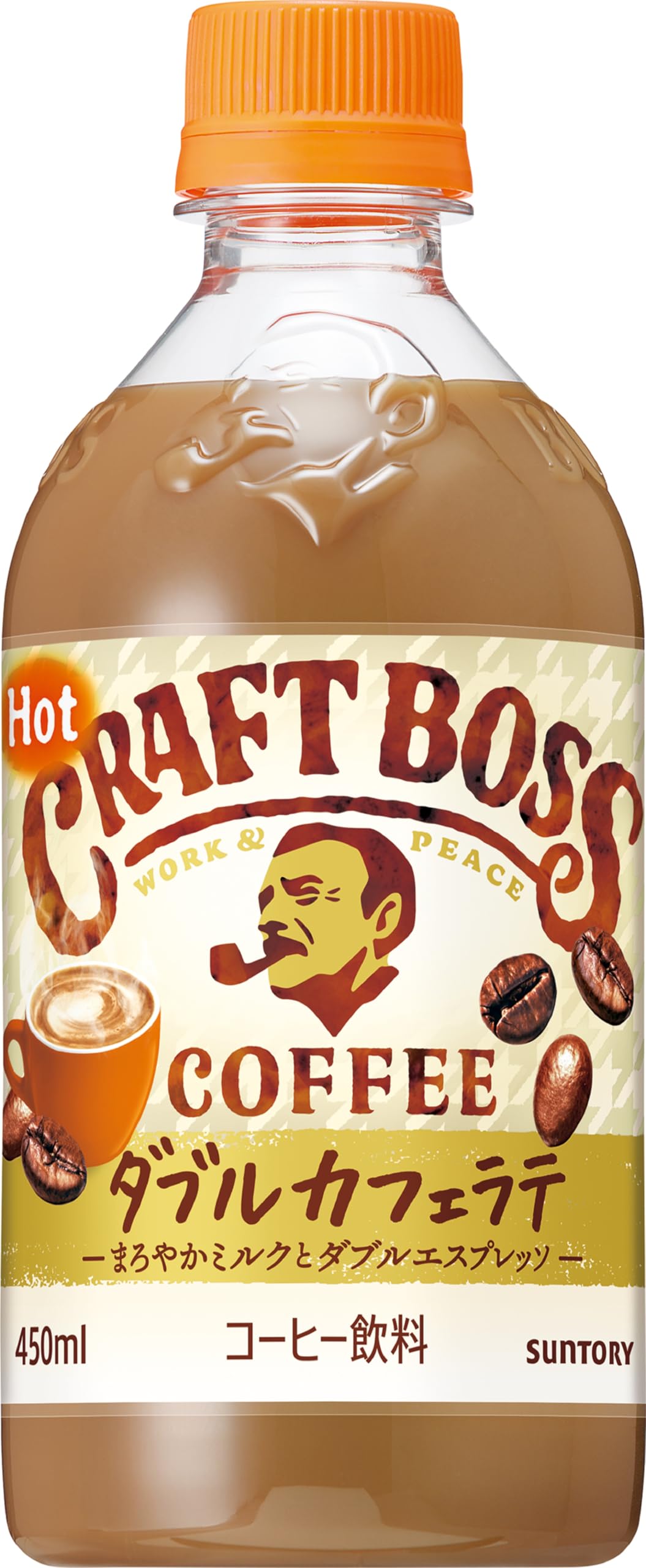 クラフトボス ラテ ホット コーヒー 450ml×24本