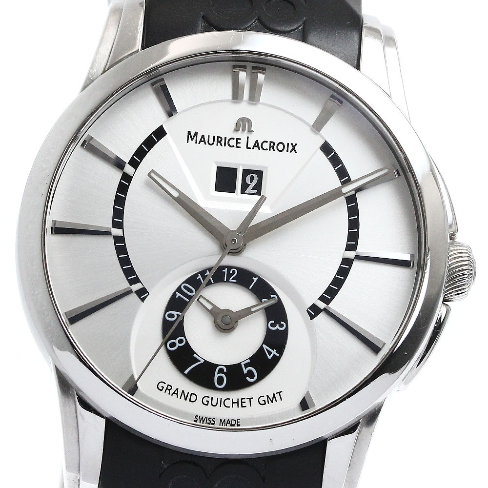 ベルト訳あり モーリスラクロア MAURICE LACROIX PT6238 ポントス GMT 自動巻き メンズ _871568【中古】