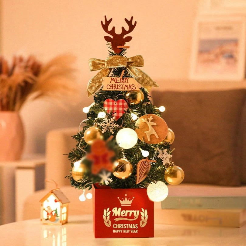 クーポン 卓上 クリスマスツリー ミニツリー 北欧 おしゃれ クリスマスツリー クリスマス飾り キラキラ 雰囲気満々 暖かい 簡単な組立品 飾り 部屋 商店 卓上 テーブル プレゼント 可愛い デスク