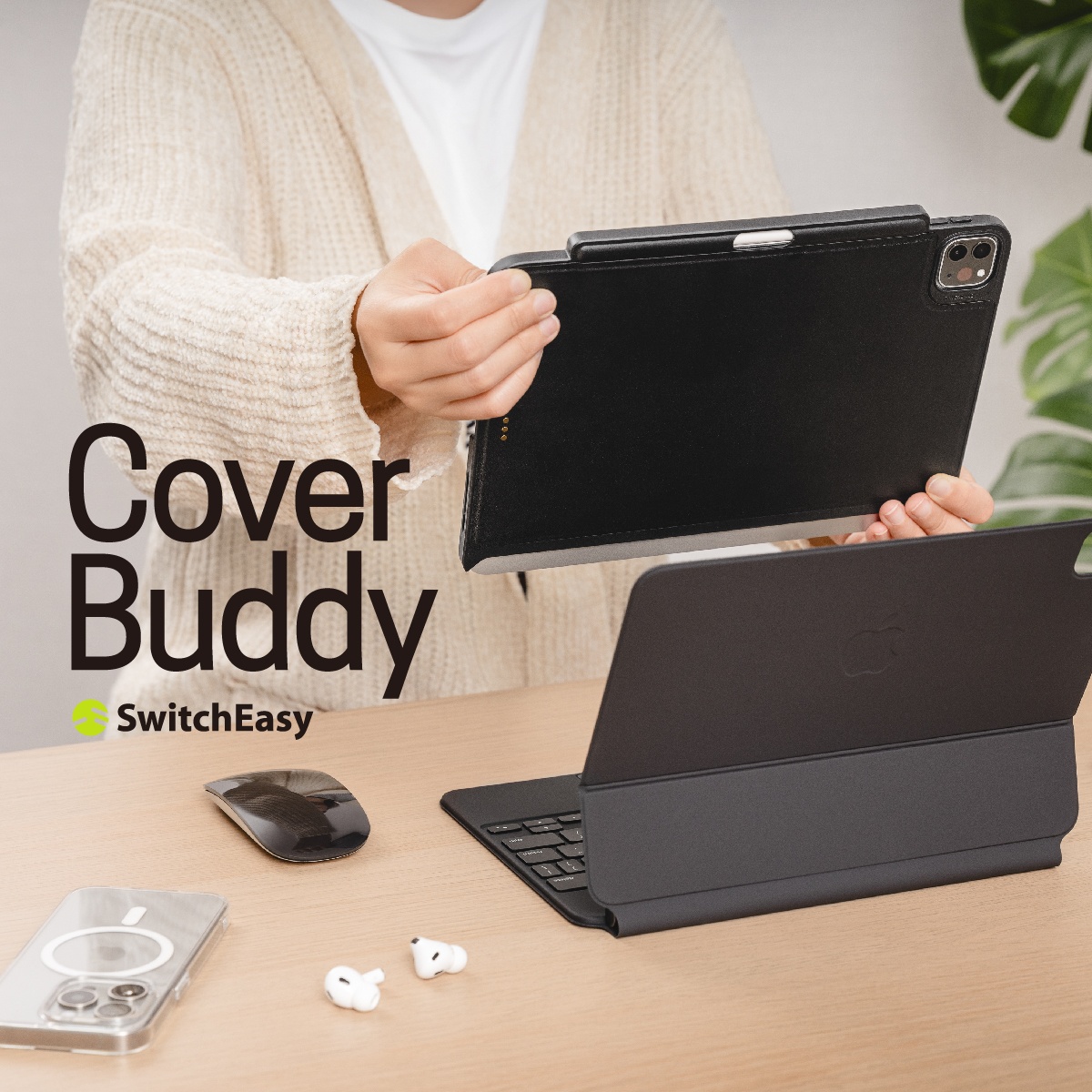 iPad Pro 11 iPad Air 11インチ 対応 ケース 純正 Magic Keyboard 対応 ApplePencil 充電 ペン収納 保護 カバー CoverBuddy