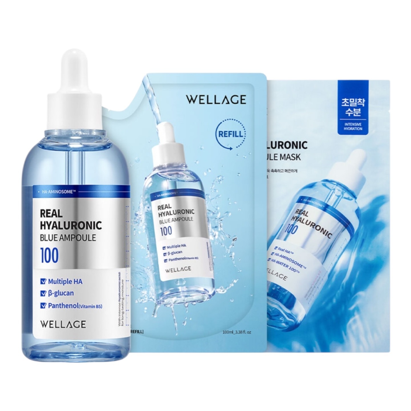 リアルヒアルロニック ブルー100 アンプル 100ml +100ML（+マスク1枚）