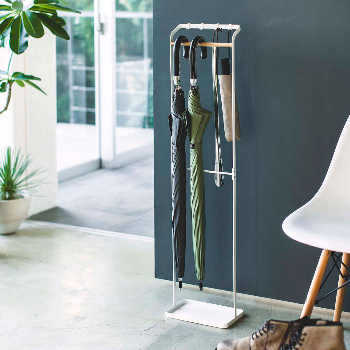 傘立て 山崎実業 TOWER タワー 引っ掛けアンブレラスタンド ホワイト