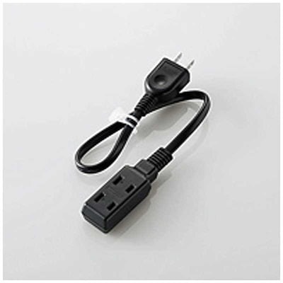 他サイト： エレコム T-M303BK モバイル電源タップ 0.3m ブラックの商品画像