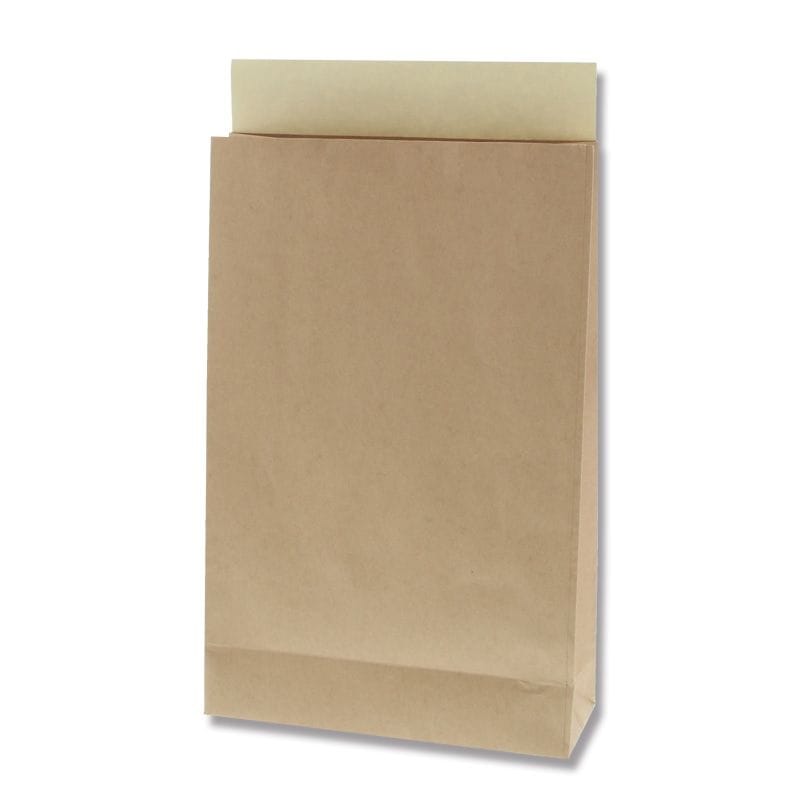 （まとめ買い）シモジマ HEIKO 宅配袋 M 未晒無地 25枚 幅260xマチ100x高400+ベロ50mm 梱包用品 004192405 [x3セット]