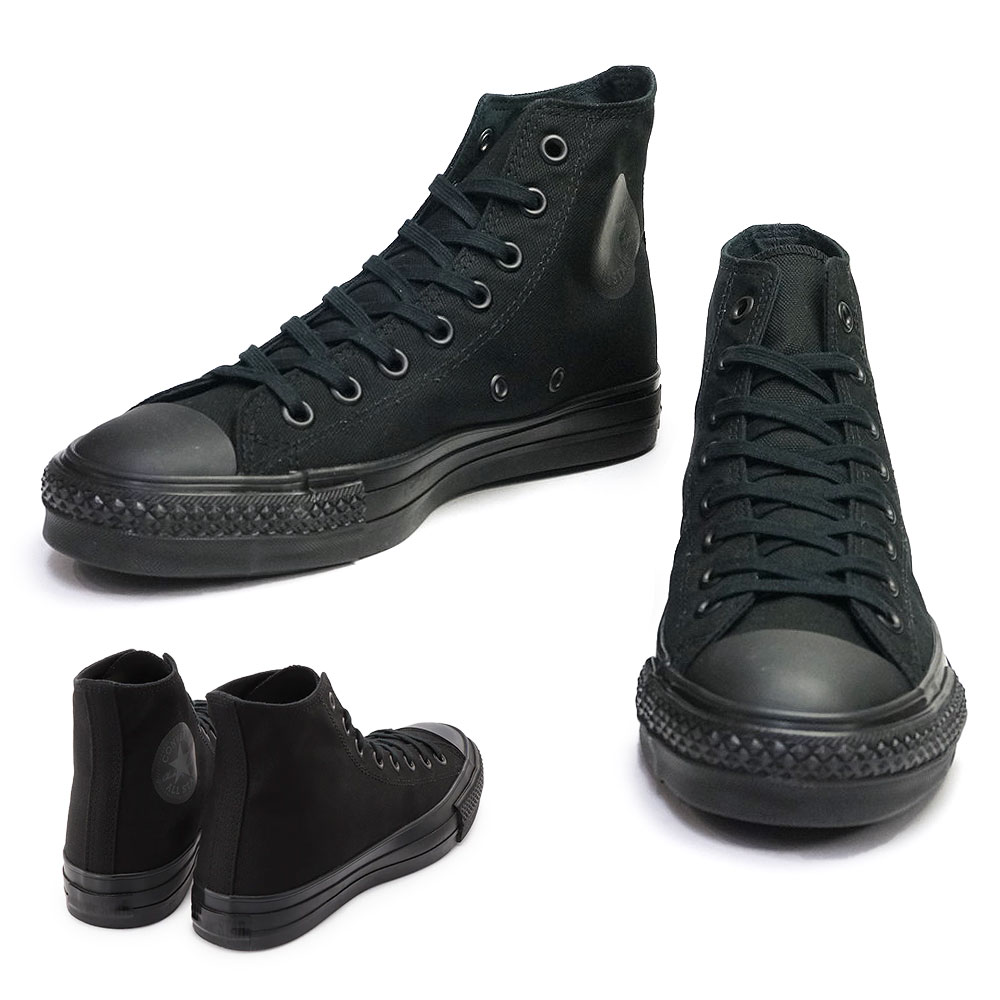 ユニセックス スニーカー キャンバス オールスター J HI 日本製 ブラックモノクローム レディース メンズ ハイカット