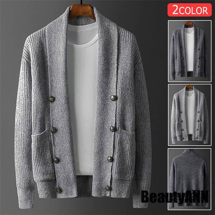 新生活 ニットセーター メンズ カーディガンニットカーディガン 無地 ニットジャケット 通勤 30代 40代 50代 秋冬 トップス 秋 ファッション プレゼント ギフト 秋 冬 春 秋ファッション